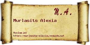 Murlasits Alexia névjegykártya